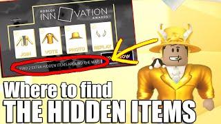 Where to find the HIDDEN ITEMS!!! (BLOXYS 2022)