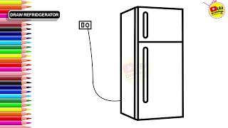 How To Draw Refrigerator | LBA Drawings