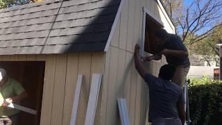 Wood shed assembly - Call 240-764-6143 in Waldorf MD - Wood shed builders