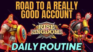 How I make a Really Good F2P Account | Rise of Kingdoms Daily Routine Guide