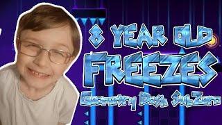 8 Year Old FREEZES Geometry Dash SubZero - Part 1