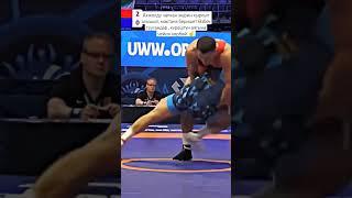 Акжол  Махмудов vs Узбекский борец #kyrgyzstan #champion #wrestling