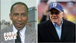 FIRST TAKE | Jerry Jones is a CANCER! - Stephen A. on Cowboys won't look to 'fill voids' in NFL FA