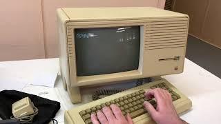 Copying a floppy to video on an Apple Lisa