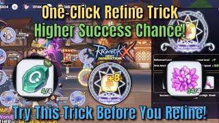 One Click Refine Trick | Anti-Downgrade Stone - Ragnarok X Next Generation