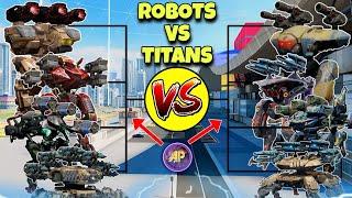  ALL ROBOTS VS TITANS ABILITIES UPDATED COMPARISON! || WAR ROBOTS WR ||