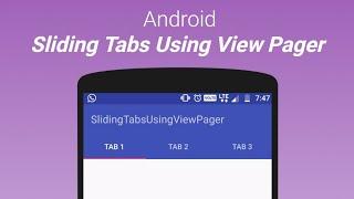 Sliding tabs using ViewPager in Android Studio