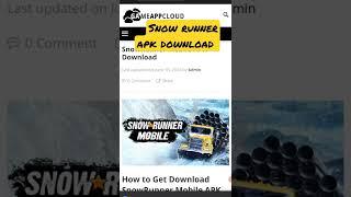 snowrunner android download apk+Obb