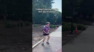 College Freshmen on the First Day of Class