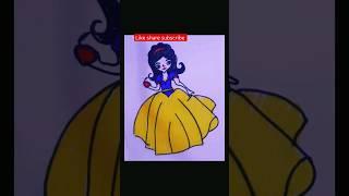 Cute Princess Drawing| Easy Drawing #viral #trending #drawing #shorts #shortvideo #princess #cute