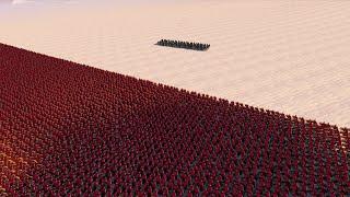 100 MODERN SOLDIERS vs 20.000 SPARTANS | Ultimate Epic Battle Simulator