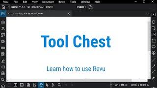 Bluebeam Revu: Tool Chest