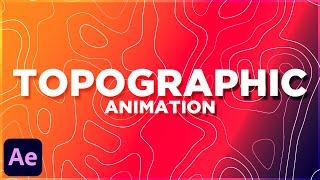 Create Topographic Map Animated Backgrounds in After Effects | Tutorial 2023