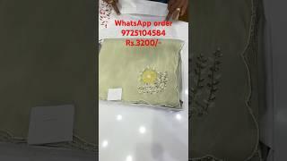 Hey, beautiful crystal fabric with ribbon and hand work fancy party wear look nice collection  #reel