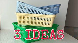 BOUGHT CHEAP PLASTIC BASKETS AND TURNED THEM INTO A TREASURE | DIY BASKET