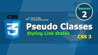 Pseudo Classes CSS - Styling Link States Session 2 | CSS 3 | Tutor Pratik