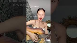 Olivia Rodrigo singing an original song she wrote