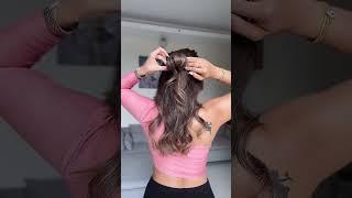 Half Up Bun Hairstyle | Winter Hairstyles | Knot Me Pretty | #shorts