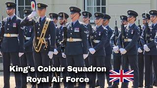 IMPRESSIVE DISPLAY  King's Colour Squadron Royal Air Force