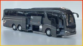 Unboxing Of 1:50 Scania Irizar  Diecast Model Bus Dark Gray Metallic by Cararama | Miniature Bus