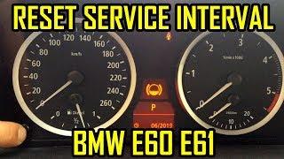 BMW E60 E61 Reset Service Light