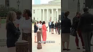 Juneteenth flag raised at Ohio Statehouse for first time #shorts