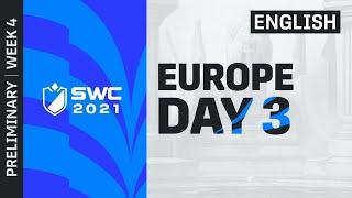 [ENGLISH] SWC2021 Europe Preliminary Day 3  | Summoners War