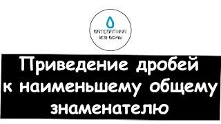 9. Приведение дробей к наименьшему общему знаменателю. Математика 6 класс