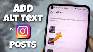 How to Add Alt Text to Instagram Posts