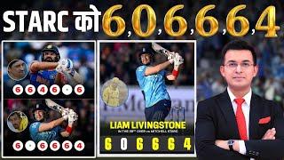 ENGvsAUS:Liam Livingstone explodes with 6,0,6,6,6,4 off Mitchell Starc to break multiple ODI records