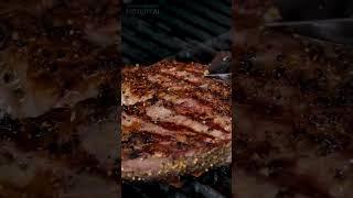 Sizzling Steak on the Grill: Perfectly Cooked!