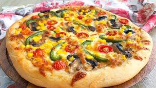 How to make tasty and easy tuna pizza | طرز تهیه پیتزا تن ماهی | Ton balıklı pizza tarifi