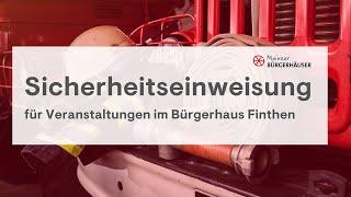 Sicherheitseinweisung für Veranstaltungen im Bürgerhaus Finthen