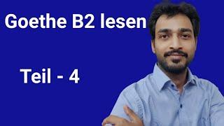 #learngerman | Goethe B2 Level Lesen | Reading Skills in German| Aditya Sharma