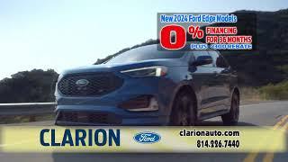 Save Big at Clarion Ford's Summer Sales Event