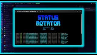 Discord Status Rotator Tool | @aesthetic.aizer | #discordbot #coding #tools