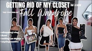 selling my closet for a new fall wardrobe! |vlog+haul