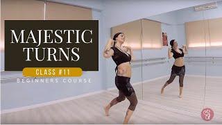 LEARN THESE TURNS️INDORIENTAL® BELLYDANCECLASS #11 BEGINNERS