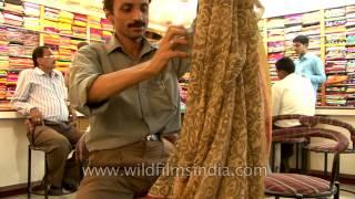Shopping for a silk Banarasi saree in Varanasi