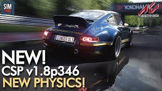 NEW CSP 1.80 preview 346 (with rain) PHYSICS Updates! | What's changed? | Assetto Corsa 2023