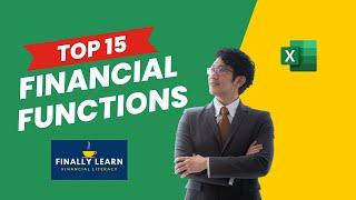 Top 15 Financial Functions in Excel: Step by Step Examples