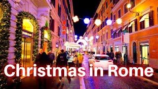 Rome Italy - Christmas in Rome 2022, 4K/60FPS