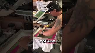 Who are these 2 amazing guys? Let me know if you know! #screenprinting #cmyk