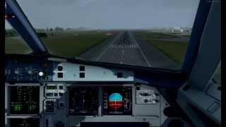 HD | P3D A321 First Officer Crosswind landing Manchester