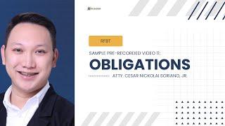 Sample 11: Obligations (Part 1)