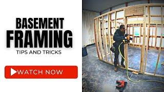 Basement framing tips/ tricks