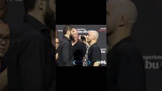 ХАСБУЛЛА НА UFC 294 | БИТВА ВЗГЛЯДОВ ВОЛКАНОВСКИ И МАХАЧЕВ #mma #abudhabi #khabibnurmagomedov