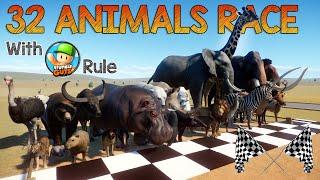 32 Animals Race in Planet Zoo included Mammoth, Elephant, Ostrich, Hippo, Giraffe, Lion, & Bear