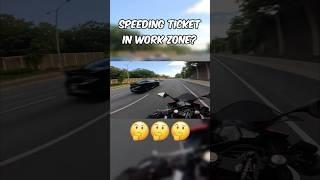 Contruction zone = fines double  #shorts #motovlogshorts #youtubeshorts #shortsfeed #motovlog