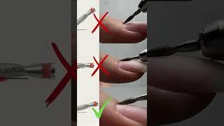 Inclinación correcta de fresas en #uñas